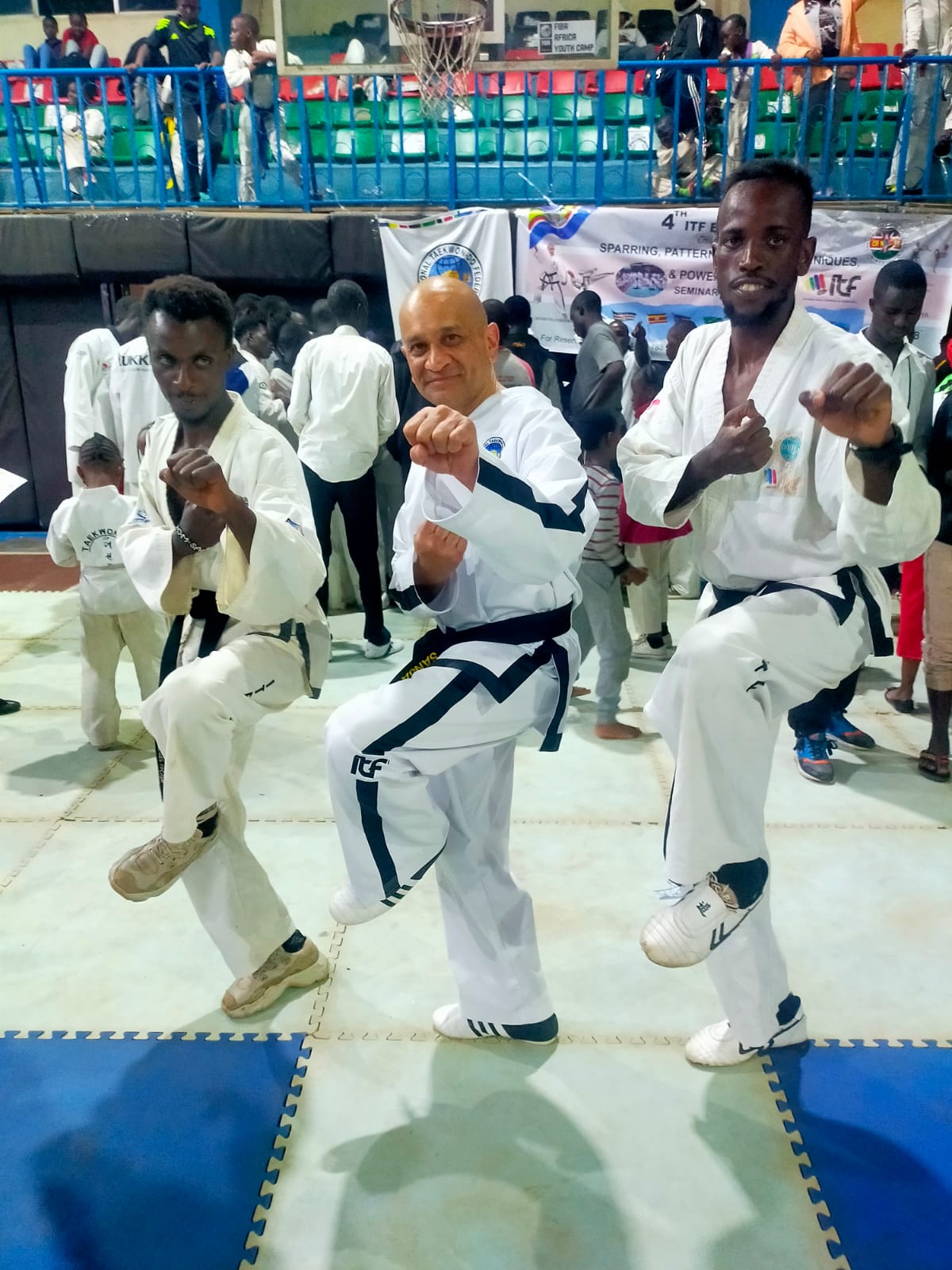 BoomSabum Kiongo, Sabum Sanjay Patel and BoomSabum Andre Kuria at the award ceremony